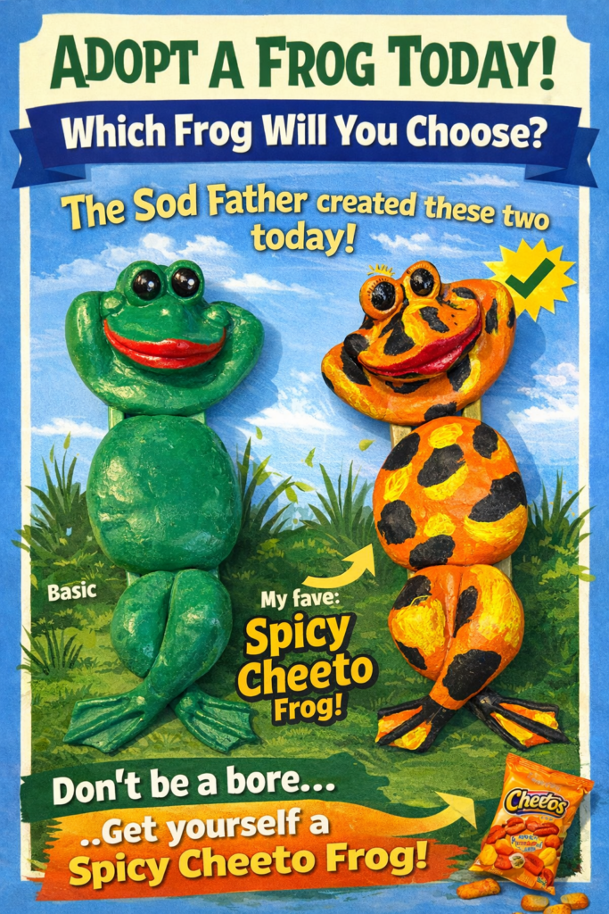 Sod Father Painted Frog Flyer